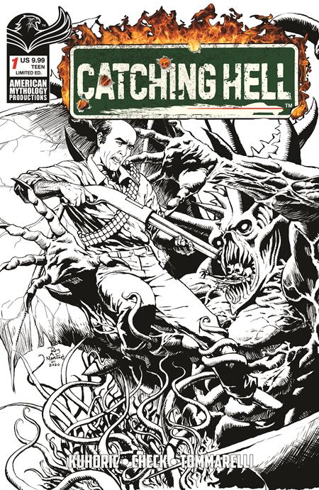 Weekly Pull list - CATCHING HELL FEAT REGGIE BANNISTER #1 CVR F ROY ALLAN MARTINEZ B&W LIMITED EDITION VAR Limited to 350 Copies Allocations May Occur Previously Solicited Thru Diamond