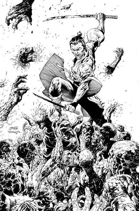 Weekly Pull list - DEAD SAMURAI #8 CVR D INC 1:10 JIM LEE B&W VIRGIN VAR (MR)