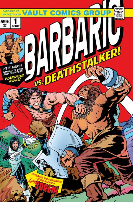 BARBARIC VS DEATHSTALKER (ONE SHOT) CVR F ANGELA WU SANJI HOMAGE VAR (NET)