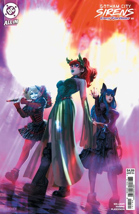 Weekly Pull list - GOTHAM CITY SIRENS UNFIT FOR ORBIT #1 (OF 5) CVR B NOOBOVICH CARD STOCK VAR