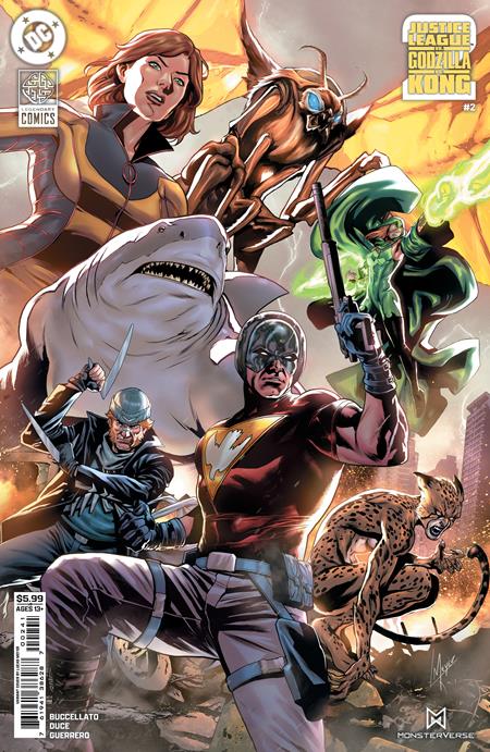 Weekly Pull list - JUSTICE LEAGUE VS GODZILLA VS KONG 2 #2 (OF 7) CVR D LUCAS MEYER CARD STOCK VAR