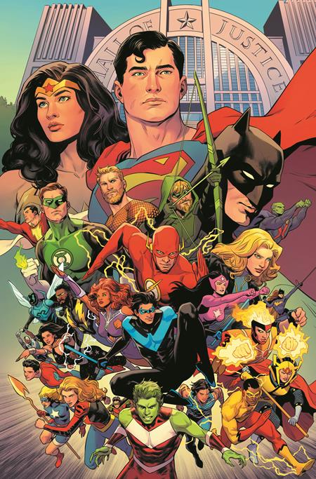 JUSTICE LEAGUE UNLIMITED #9 CVR D TRAVIS MOORE CARD STOCK VAR (WE ARE YESTERDAY)