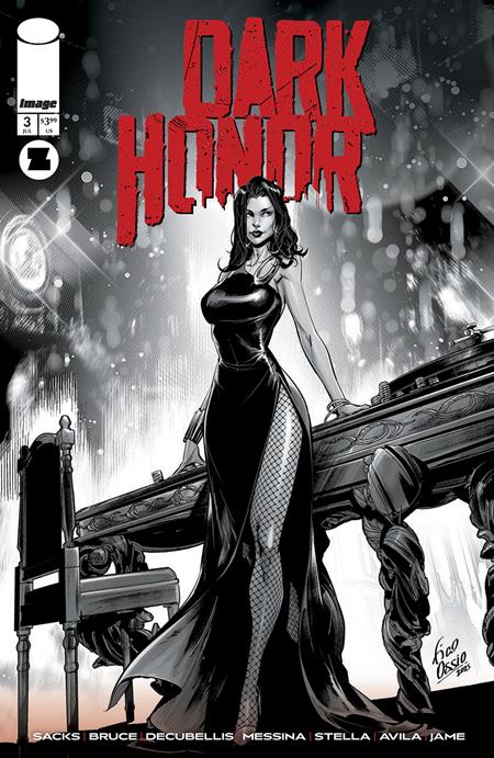Weekly Pull list - DARK HONOR #3 (OF 5) CVR B INC 1:10 FICO OSSIO B&W VAR