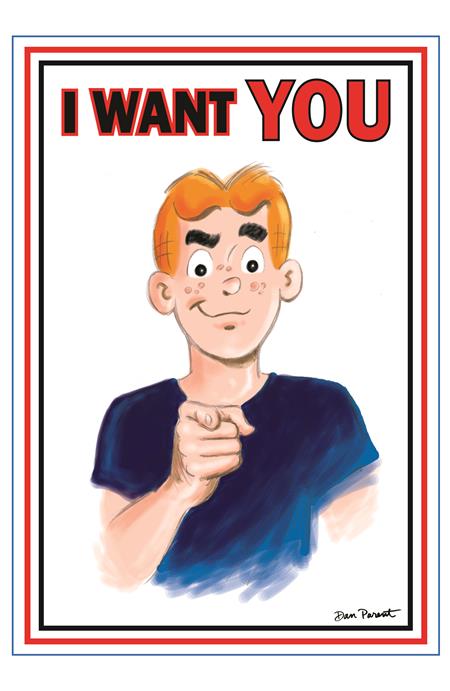 MAY200520260086 | ARCHIE COMICS CELEBRATES AMERICAS 250TH (ONE SHOT) CVR C DAN PARENT UNCLE SAM POSTER ART VAR PRE ORDER/ÖN SİPARİŞ [MAY26] | LUNAR  