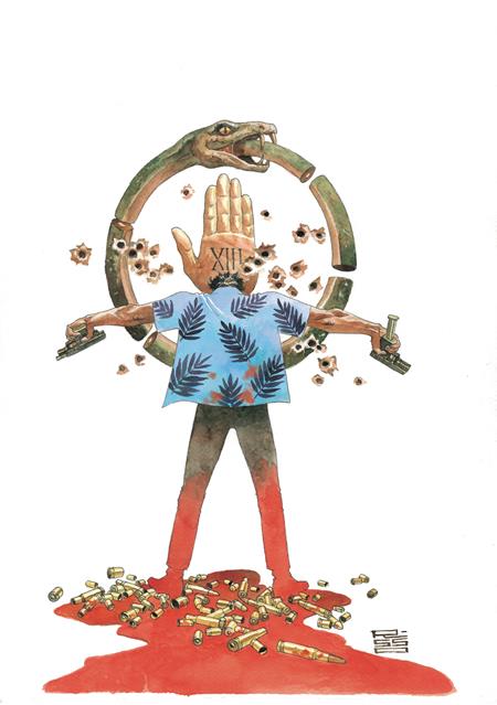  MAY200520260108 | 100 BULLETS THE US OF ANGER @1 (OF 8) CVR D EDUARDO RISSO CARD STOCK VAR PRE ORDER/ÖN SİPARİŞ [MAY26] | DC  