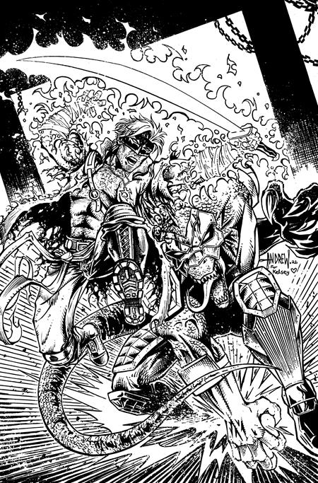 Weekly Pull list - FINAL BOSS #8 CVR D INC 1:25 ANDREW MANGUM B&W VIRGIN VAR (MR)