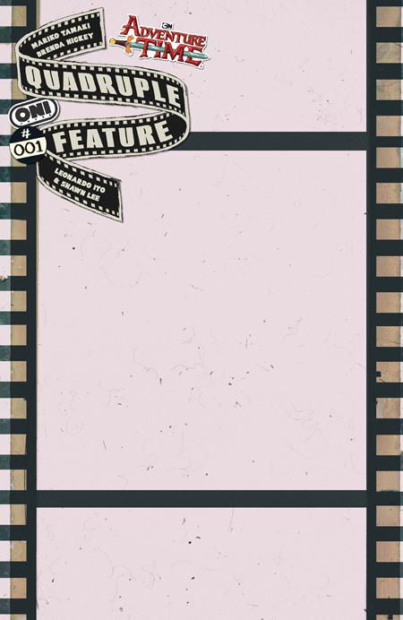  MAY200520260210 | ADVENTURE TIME QUADRUPLE FEATURE @1 (OF 4) CVR C CELLULOID BLANK SKETCH VAR PRE ORDER/ÖN SİPARİŞ [MAY26] | LUNAR  