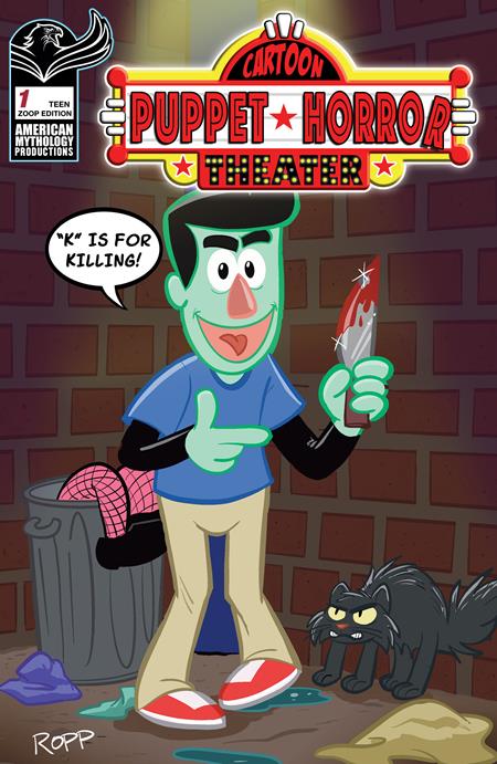 Weekly Pull list - CARTOON PUPPET HORROR THEATER #1 CVR E ADRIAN ROPP ZOOP VAR