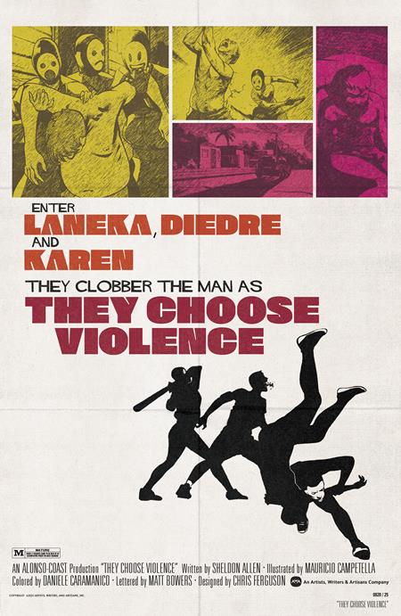 Weekly Pull list - THEY CHOOSE VIOLENCE #3 (OF 5) CVR B CHRIS FERGUSON & MAURICIO CAMPETELLA BLAXPLOITATION FILM HOMAGE VAR (MR)