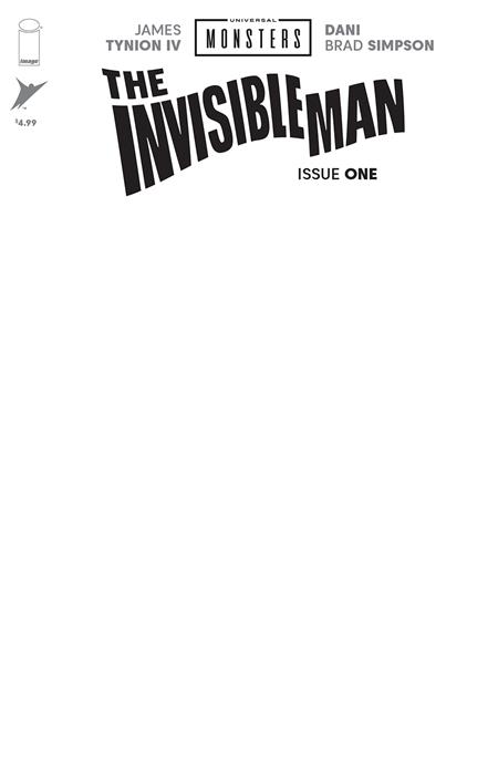 UNIVERSAL MONSTERS THE INVISIBLE MAN #1 (OF 4) CVR H BLANK SKETCH VAR - PRE ORDER/ÖN SİPARİŞ [JUN25]