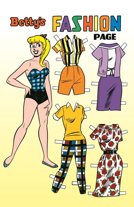  JUN200620261044 | ARCHIE COMICS 85TH ANNIVERSARY PRESENTS BETTY & VERONICA FASHION PAGES (ONE SHOT) CVR E DAN DECARLO SILVER FOIL BETTY PIN UP VAR PRE ORDER/ÖN SİPARİŞ [JUN26] | LUNAR  