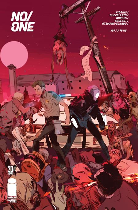 NO ONE #7 (OF 10) CVR D STEFANO SIMEONE TWD 20TH ANNV TEAM UP VAR