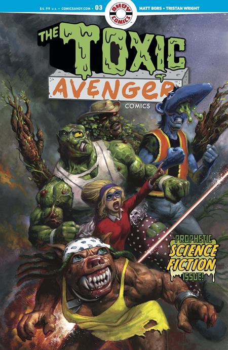 Weekly Pull list - TOXIC AVENGER COMICS #3 CVR A FRED HARPER (MR)