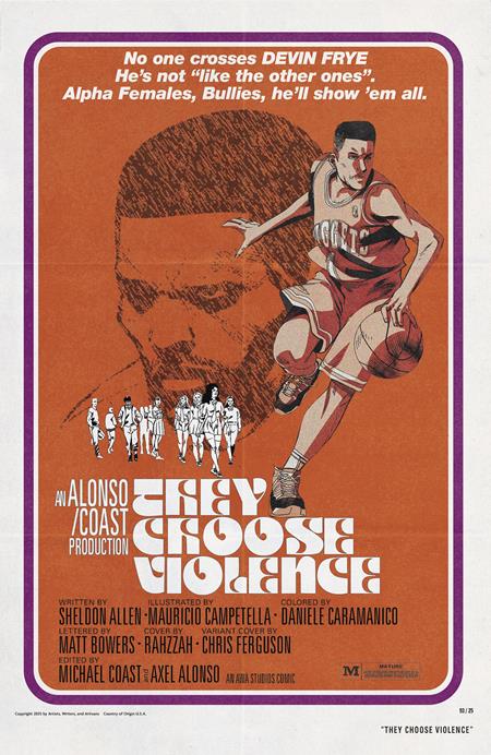 Weekly Pull list - THEY CHOOSE VIOLENCE #4 (OF 5) CVR B CHRIS FERGUSON & MAURICIO CAMPETELLA BLAXPLOITATION FILM HOMAGE VAR (MR)