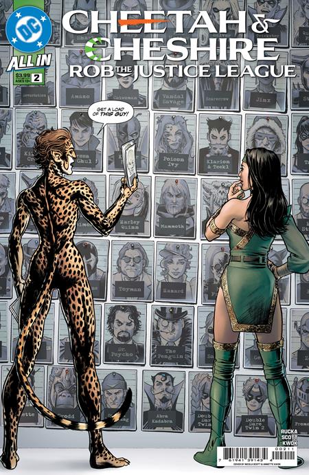 Weekly Pull list - CHEETAH AND CHESHIRE ROB THE JUSTICE LEAGUE #2 (OF 6) CVR A NICOLA SCOTT