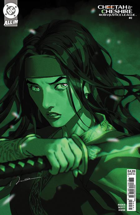 Weekly Pull list - CHEETAH AND CHESHIRE ROB THE JUSTICE LEAGUE #2 (OF 6) CVR B GERALD PAREL CARD STOCK VAR