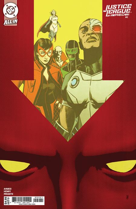 JUSTICE LEAGUE RED #2 (OF 6) CVR B JORGE FORNES CARD STOCK VAR
