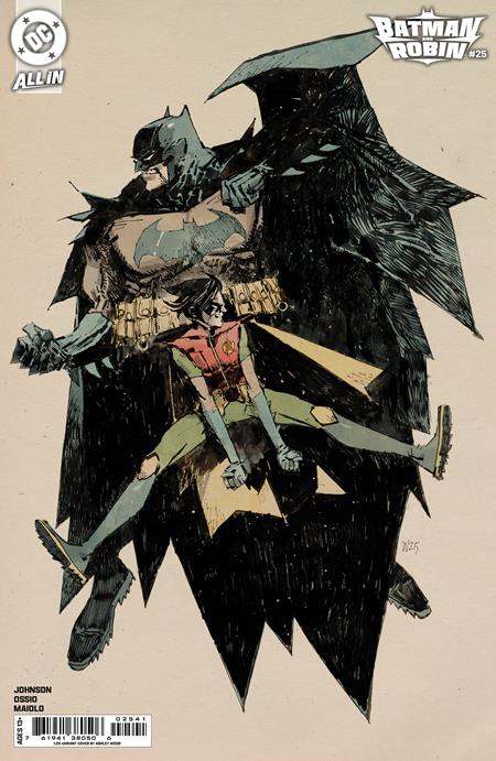 Weekly Pull list - BATMAN AND ROBIN #25 CVR G INC 1:25 ASHLEY WOOD CARD STOCK VAR