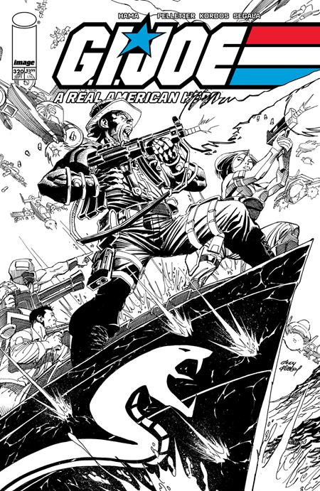 Weekly Pull list - GI JOE A REAL AMERICAN HERO #320 CVR B ANDY KUBERT B&W VAR