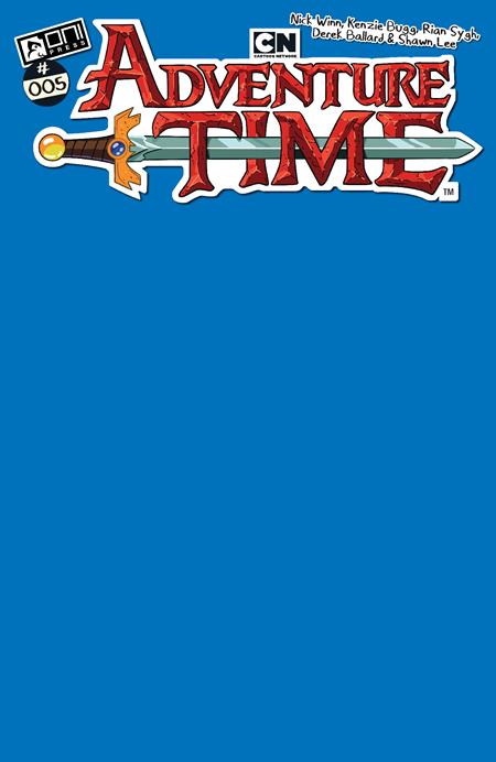 Weekly Pull list - ADVENTURE TIME (2025) #5 CVR C ICE KING BLUE BLANK SKETCH VAR