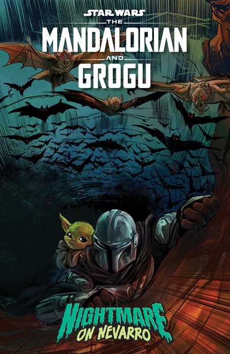STAR WARS THE MANDALORIAN AND GROGU NIGHTMARE ON NEVARRO (ONE SHOT) CVR G SOO LEE METAL VAR cover