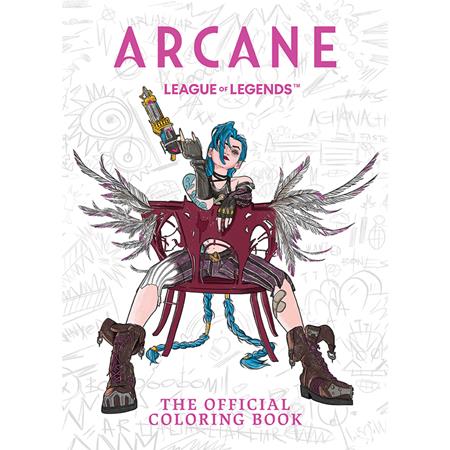  JUL200720261472 | ARCANE TP THE OFFICIAL COLORING BOOK PRE ORDER/ÖN SİPARİŞ [JUL26] | LUNAR  