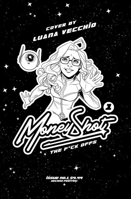 Weekly Pull list - MONEY SHOT THE F* OFFS #1 (OF 5) 2ND PTG CVR D LUANA VECCHIO NSFW BLACK BAG VAR (MR)
