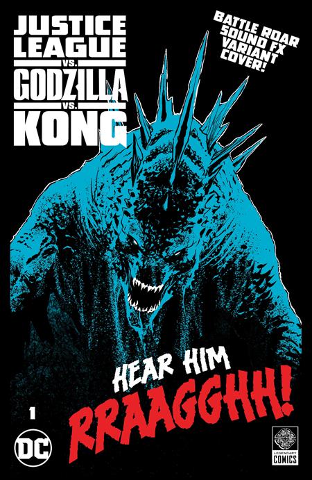 JUSTICE LEAGUE VS GODZILLA VS KONG #1 (OF 7) CVR F CHRISTIAN DUCE GODZILLA ROAR SOUND FX GATEFOLD VAR Allocations may occur 