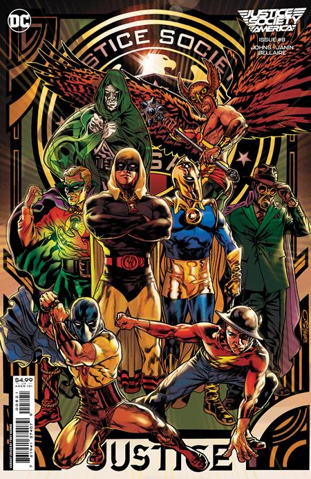 JUSTICE SOCIETY OF AMERICA #8 (OF 12) CVR B TONY HARRIS CARD STOCK VAR