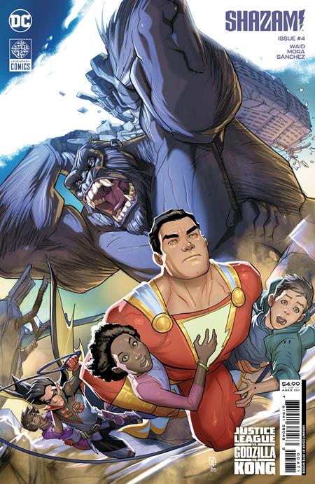 SHAZAM #4 CVR G  PETE WOODS CONNECTING JUSTICE LEAGUE VS GODZILLA VS KONG CARD STOCK VAR