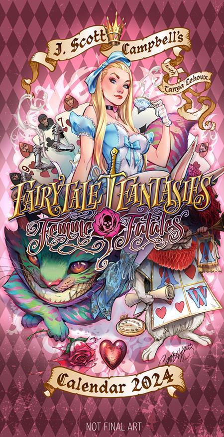 J SCOTT CAMPBELLS FAIRYTALE FANTASIES 2024 CALENDAR COLLECTORS DARK J SCOTT CAMPBELL AND TANYA LEHOUX