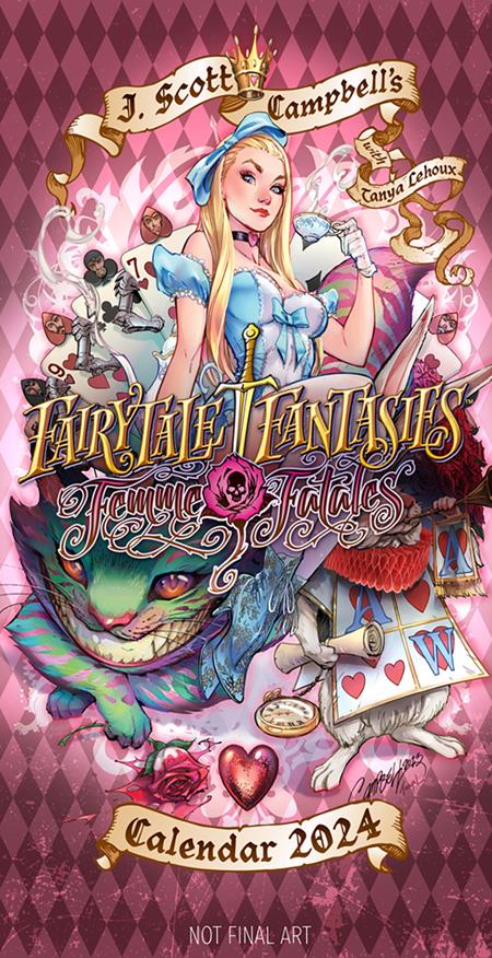 J SCOTT CAMPBELLS FAIRYTALE FANTASIES 2024 CALENDAR COLLECTORS LIGHT J SCOTT CAMPBELL AND TANYA LEHOUX