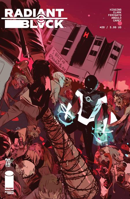 RADIANT BLACK #28 CVR B STEFANO SIMEONE TWD 20TH ANNV TEAM UP VAR