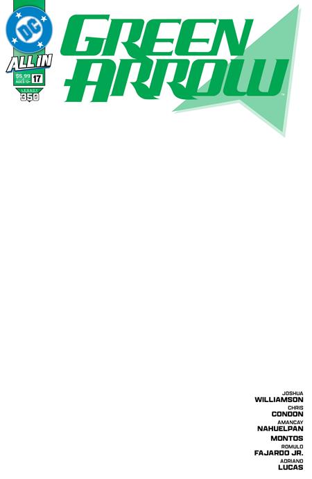 GREEN ARROW #350 CVR D BLANK CARD STOCK VAR