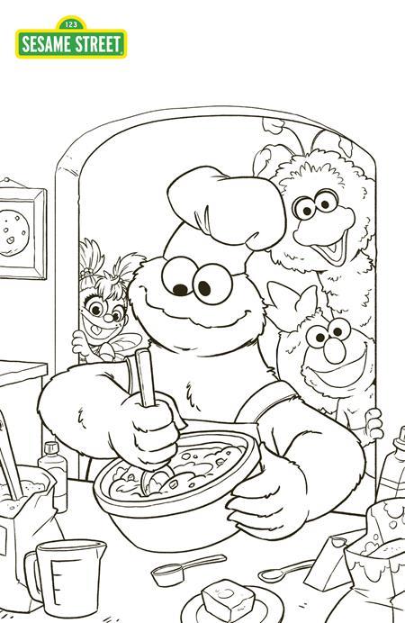 SESAME STREET #3 (OF 4) CVR C ALISON ACTON COLORING BOOK VAR