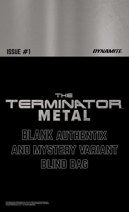 Weekly Pull list - TERMINATOR METAL #1 CVR N BLIND BAG VAR