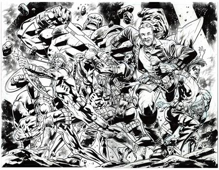 Weekly Pull list - REDCOAT #15 CVR E BRYAN HITCH YOUNGBLOOD TEAM UP BW VIRGIN WRAPAROUND VAR