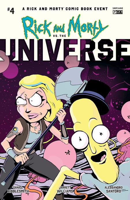 Weekly Pull list - RICK AND MORTY VS THE UNIVERSE #4 (OF 4) CVR C INC 1:10 FLOPS INTERLOCKING VAR