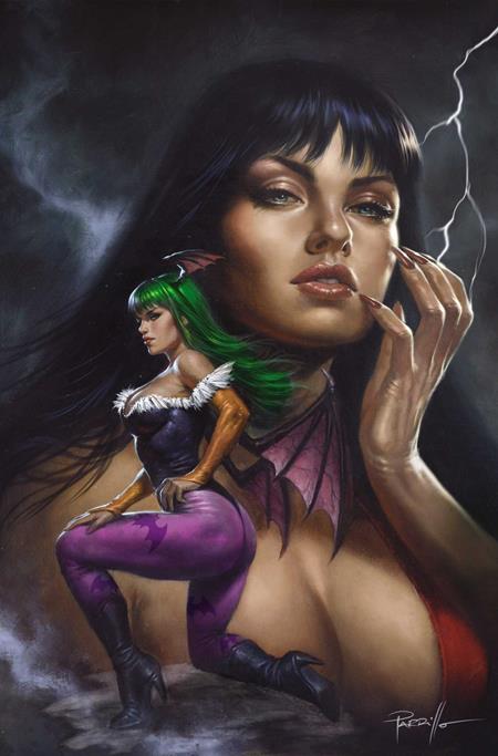 VAMPIRELLA VS DARKSTALKERS SPECIAL #1 (ONE SHOT) CVR G LUCIO PARRILLO METAL PREMIUM VAR
