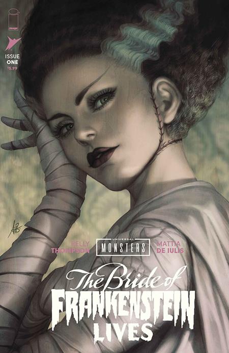 UNIVERSAL MONSTERS THE BRIDE OF FRANKENSTEIN LIVES #1 (OF 4) CVR J STANLEY ARTGERM LAU FOIL VAR cover