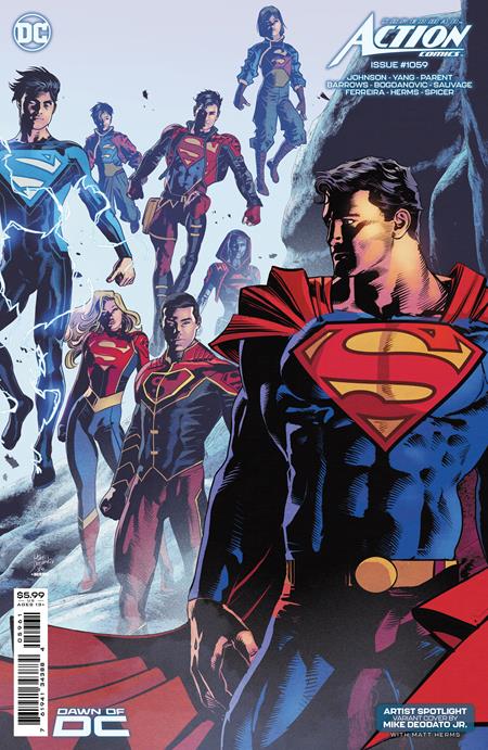ACTION COMICS #1059 CVR D MIKE DEODATO JR ARTIST SPOTLIGHT CARD STOCK VAR