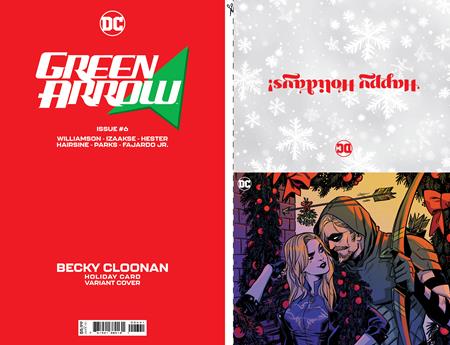 GREEN ARROW #6 (OF 12) CVR C BECKY CLOONAN DC HOLIDAY CARD SPECIAL EDITION VAR