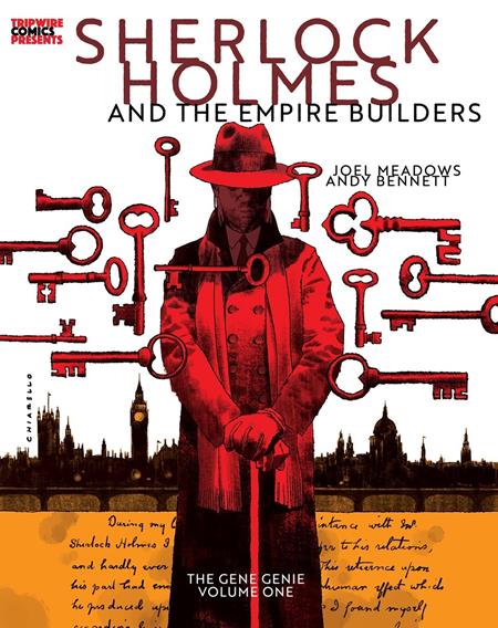 SHERLOCK HOLMES AND THE EMPIRE BUILDERS THE GENE GENIE VOL 1 HC CHIARELLO CVR