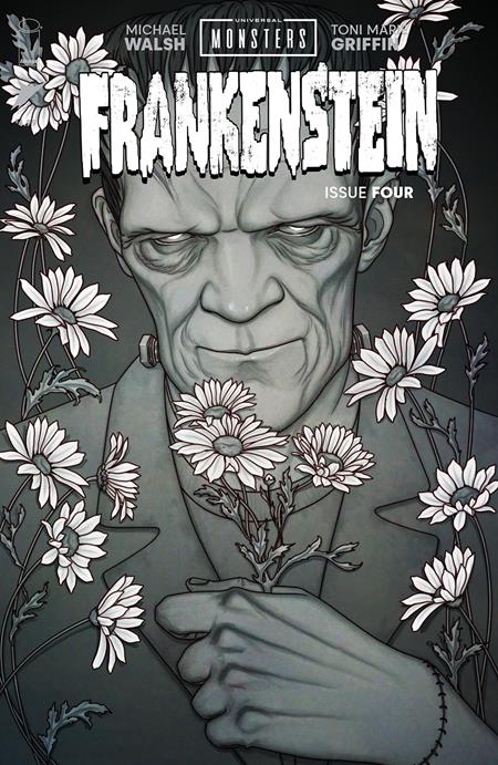 UNIVERSAL MONSTERS FRANKENSTEIN #4 (OF 4) CVR D INC 1:25 JENNY FRISON CLASSIC HORROR B&W VAR