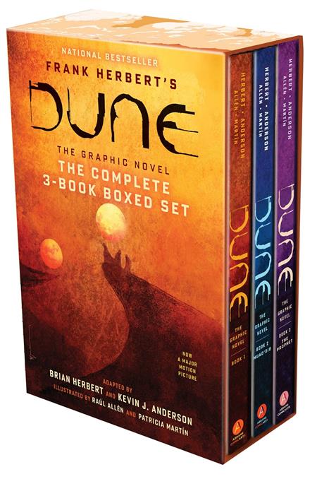 Weekly Pull list - DUNE THE GRAPHIC NOVEL THE COMPLETE 3 BOOK BOXED SET HC DUNE MUAD'DIB AND THE PROPHET