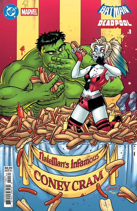 Weekly Pull list - DC MARVEL BATMAN DEADPOOL #1 (ONE SHOT) CVR F AMANDA CONNER HARLEY QUINN HULK CARD STOCK VAR