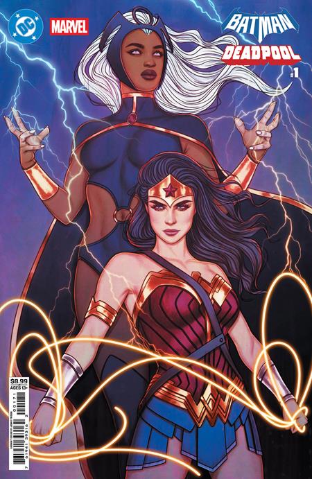 Weekly Pull list - DC MARVEL BATMAN DEADPOOL #1 (ONE SHOT) CVR H JENNY FRISON WONDER WOMAN STORM CARD STOCK VAR