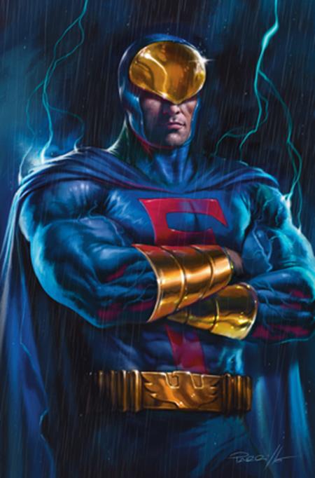 Weekly Pull list - BLUE FALCON & DYNOMUTT #3 CVR E LUCIO PARRILLO METAL VIRGIN VAR