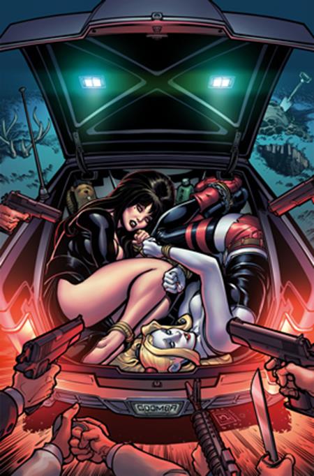  SEP250735 | HARLEY QUINN X ELVIRA @2 CVR H CHAD HARDIN FOIL VIRGIN VAR PRE ORDER/ÖN SİPARİŞ [SEP25] | DYNAMITE  