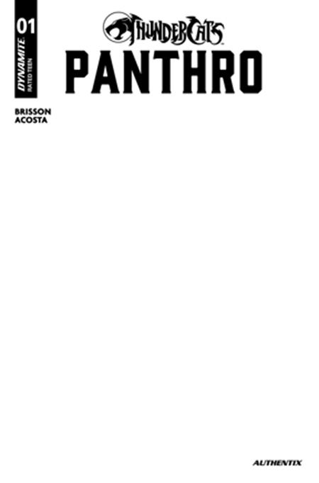 Weekly Pull list - THUNDERCATS PANTHRO #1 CVR E BLANK AUTHENTIX VAR